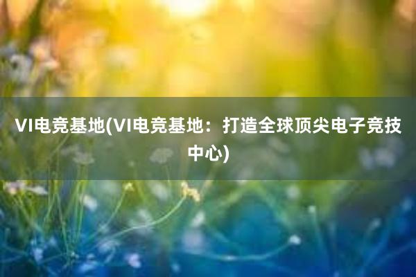 VI电竞基地(VI电竞基地：打造全球顶尖电子竞技中心)