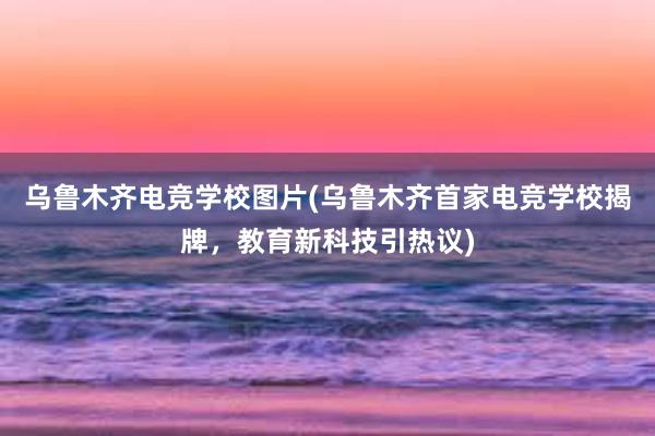 乌鲁木齐电竞学校图片(乌鲁木齐首家电竞学校揭牌，教育新科技引热议)