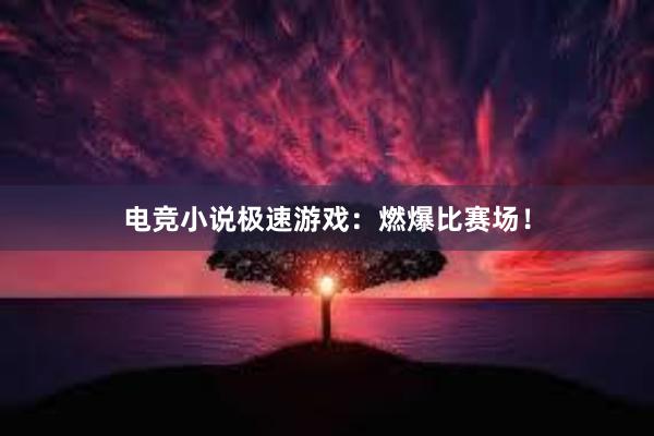 电竞小说极速游戏：燃爆比赛场！