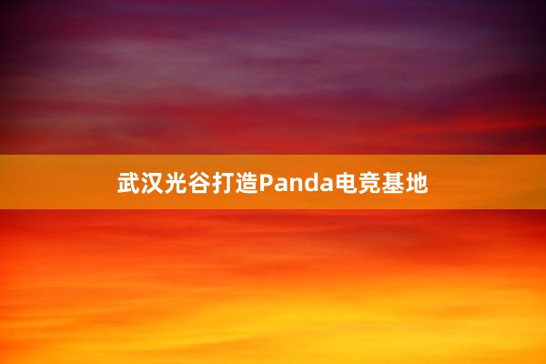 武汉光谷打造Panda电竞基地