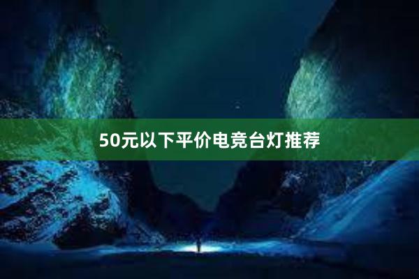 50元以下平价电竞台灯推荐